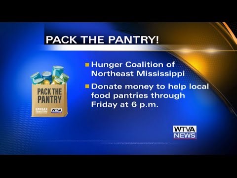 Pack the Pantry: Make monetary donations to benefit Hunger Coalition of Northeast Mississippi