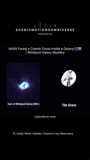 NASA Captures a Mysterious Cross at the Heart of a Galaxy 🌌✝️ | Whirlpool Galaxy M51a