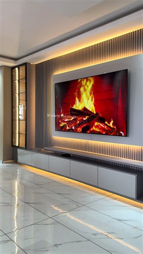 🔥 FINAL REVEAL! 🔥 Another custom-made TV unit completed by Modern Furniture. Clean lines, elegant finishes, and a design that completely transforms the space. 🤎🤍 Your vision. Our craftsmanship. 💯 Ready to transform your home? 📲 27 63 812 8209 #ModernFurniture #FinalReveal #TVUnit #CustomFurniture #LuxuryInteriors