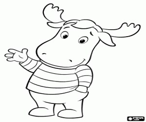 Tyrone, a backyardigan coloring page printable game