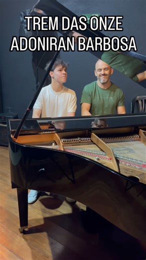 Helcio Baroni on Instagram: "Trem das Onze - Adoniran Barbosa. Com @arthurnanni.piano Arranjo de Piano à 4 mãos de minha autoria,para a apresentação no @centro_musical_edgar_willems"