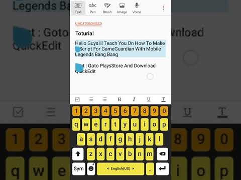How to make a script for gameguardian with mobile legends