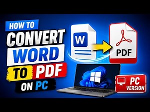 How to Convert WORD to PDF (2026)