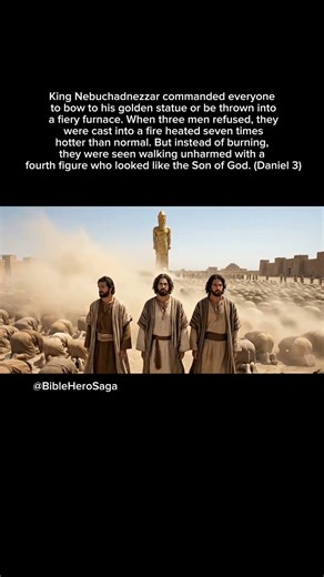 The Miracle of the Fiery Furnace 🔥 #BibleStories #Faith