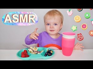 ISLA EATS | CUTE BABY eating fruit | Mukbang healthy food