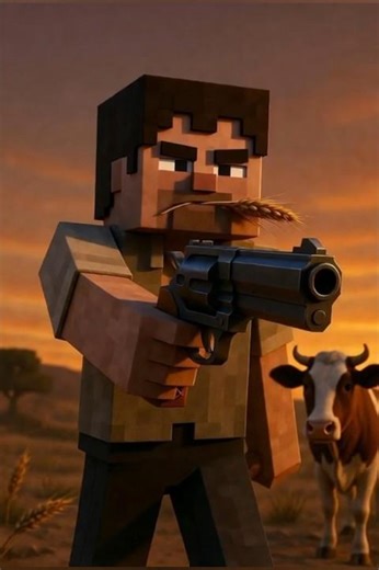 Epic Minecraft Battle in the Wild West! 🔥💥 #Shorts #GamingShorts #ViralShorts
