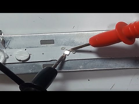 Como probar leds de tv quemados con multimetro o tester