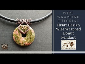 Heart wire wrapped donut wire wrapping tutorial, wire wrapping for beginners how to wire wrap stones