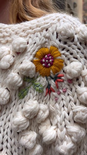 This gorgeous embroidery project from Love Embroidery Magazine is now on the Gathered Shop, ready for you to buy and stitch yourself! Whether you’re upgrading a cardi for winter or gifting for a festive present, we know this cardigan we be well-loved ❤️ | Gathered | Facebook