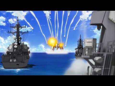 (Vividred Operation) Military vs Alien Mech Scene