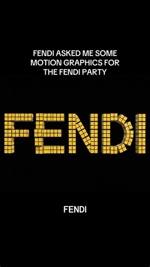 Creating Motion Graphics for Fendi's Fashion Party