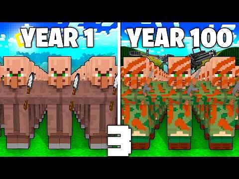 I Made 200 Villagers Simulate 100 Years Of War 3