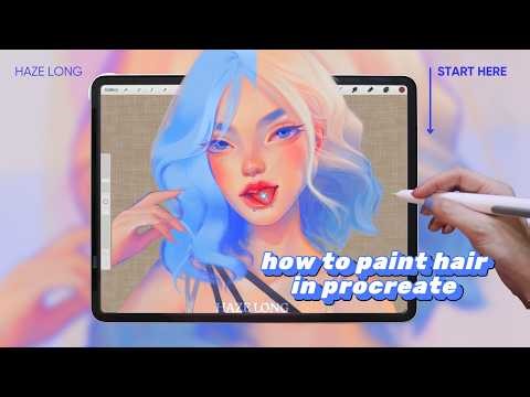 Stop Flat Hair in Procreate | A Complete Hair Painting Workflow