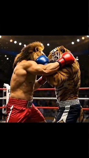 Lion vs Tiger Boxing Match 🥊 | Epic Animal Fight Animation!