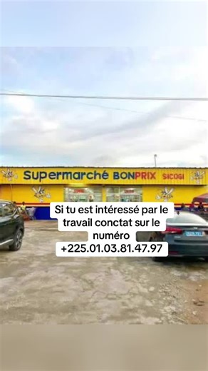 Emploi Jeunes 🛒 LE SUPERMARCHÉ RECRUTE DES PERSONNELS POUR LES JOBS ET EMBAUCHES ..✅ 📌POSTES DISPONIBLES : - RAYONNISTES✅ - CAISSIÈRE OU CAISSIER✅ - GESTIONNAIRE DE STOCK✅ VEILLEZ POSTULER AU NUMÉRO SUIVANT :👇👇👇 TEL: Tél 📞 01-03-81-47-97📞 📞📞 WHATSAP: Tél 📞 01-03-81-47-97📞✍️📞 NOUS POSTULONS DANS PLUSIEURS VILLES ET COMMUNES. Tél 📞 01-03-81-47-97📞 Tél 📞 01-03-81-47-97📞 Yobougon cosmos 🛒 VOUS REMERCIE 🙏♥️ BONNE FÊTE À TOUS 🙏