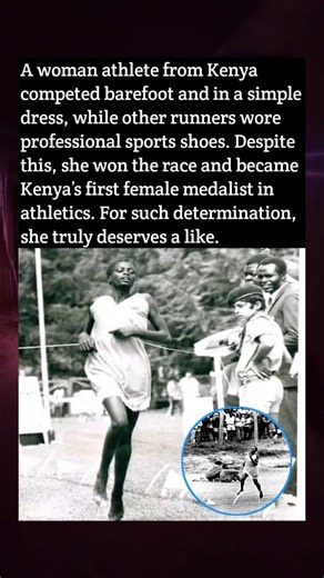 👍BAREFOOT WOMAN MAKES HISTORY IN ATHLETICS! ❤️ #shorts