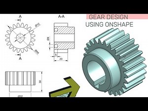 Gear Drawing- For a Modeling/CAD Tutorial (Focus on Design)