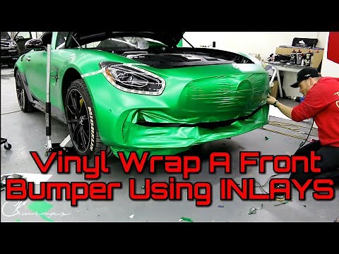 MERCEDES GTR Front Bumper Vinyl Wrap WITH INLAYS