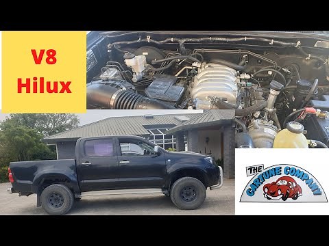 KUN26 Hilux 3uz Swap overview. 1KD turbo diesel out and 3uz-fe V8 Engine conversion by CartuneNZ