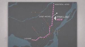 Projet Montréal released new details about a proposed Pink line on the Metro - including costs and end points. Find out more about where the line would go here: www.cbc.ca/1.4348035 | CBC Montreal