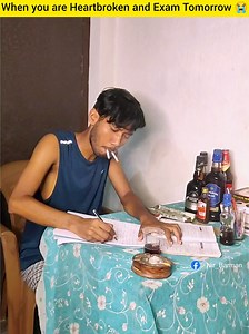 663K views · 28K reactions | বন্ধুর যখন Brekup এবং Exam একইদিনে হয় ! 藍 #Nir_Barman #exam_meme #exam_brekup_Funny_vidoe #when_you_heartbroken_and_exam_tomorrow #exam_preparation #porasonar_chap #porasona_korar_ninja_technique #exam #me_in_exam_days #exam_funny_video #brekup_and_exam_same_day | Nir Barman | Facebook
