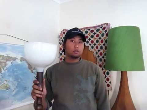 How to convert an old or vintage floor lamp with diffuser to be used with a new lamp shades