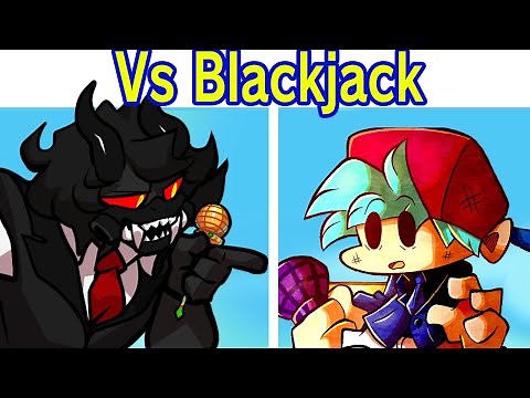 Friday Night Funkin' VS Blackjack Solo Semana 1 Escenas y Final (FNF Mod) (BF & GF Casino)