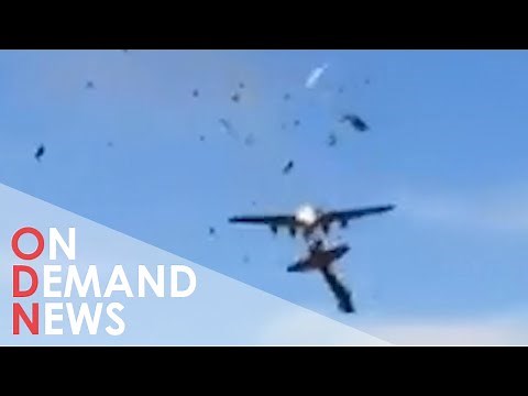 Dallas Air Show Crash: Moment Two Aircraft COLLIDE Mid-Air