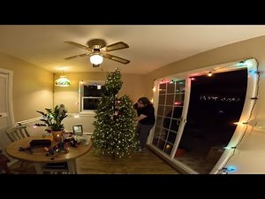 Christmas 2023 | Setup Tree and Hang Vintage C9 Christmas Lights In The Dining Room