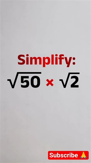 Multiplication of Radicals #maths #algebra #mathstricks #mathshorts #satmath #education #exam