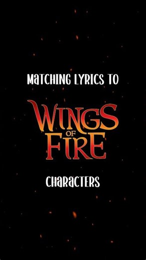 Matching lyrics to Wings of Fire characters! | 🩷 Lovely 🩷 | #wingsoffire #edit #matchinglyrics #fyp