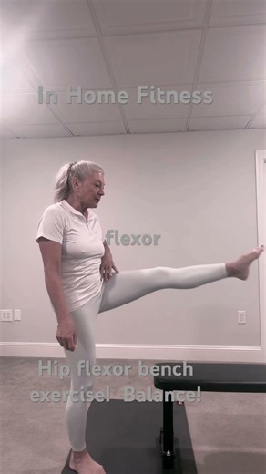 Hip Flexor and balance work with bench! #mobility