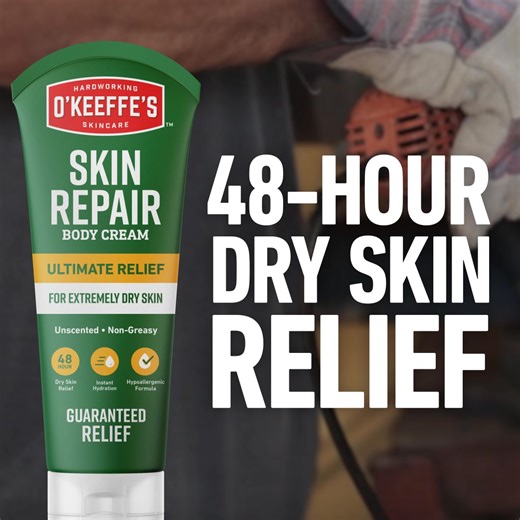 Your skin can't take a break. Keep it in working order with O'Keeffe's Skin Repair Ultimate Relief. | Walmart