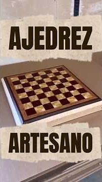 ASÍ SE HACE UN TABLERO DE AJEDREZ ARTESANAL - #diy #artesano #ajedrez #casero