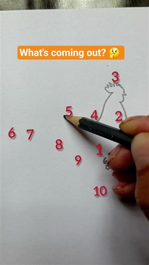 Draw a line through the numbers to create a picture #line #art #number #drawing