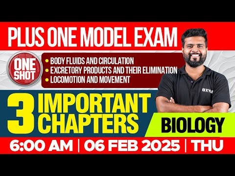 Plus One Model Exam Biology | 3 Important Chapters | One Shot | Xylem Plus One