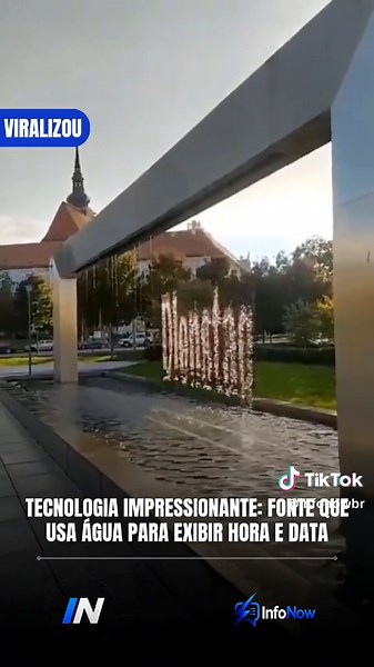 Fonte de Água Cria Hora no Ar ao Vivo