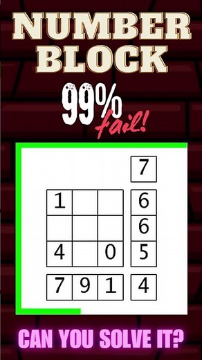 Number Block Puzzle 🧩 | Only 1% Can Solve This! #Day108