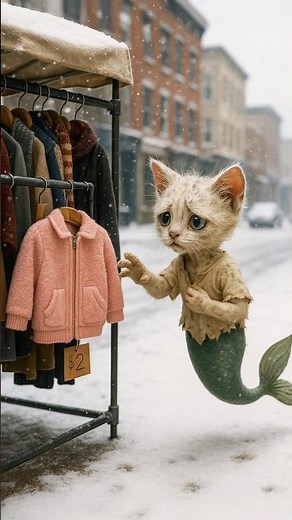 🧜‍♀️😿Poor Mermaid Kitten Didn’t Have Pink Jacket,His Rich Friend Make Fun of Him #classycuriosity