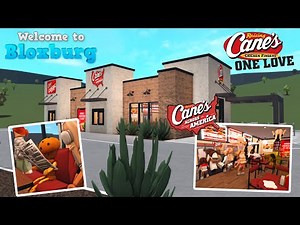 BUILDING RAISING CANES IN BLOXBURG...
