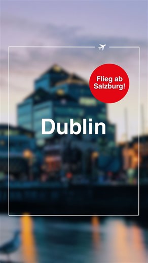 ❄️✈️ 𝐃𝐢𝐫𝐞𝐤𝐭𝐟𝐥𝐮𝐠 𝐯𝐨𝐧 𝐒𝐚𝐥𝐳𝐛𝐮𝐫𝐠 𝐧𝐚𝐜𝐡 𝐃𝐮𝐛𝐥𝐢𝐧 ✈️❄️ Erlebe das charmante Dublin im Winter – wo gemütliche Pubs, keltische Geschichte und lebendige Kultur aufeinandertreffen! 🍀🔥 Spaziere durch die historischen Gassen, besuche das berühmte Trinity College oder wärme dich bei Live-Musik und einem Pint Guinness in einem traditionellen Pub auf.🍻 ✈️ @ryanair ⏱ Dienstag*, Mittwoch*,Samstag & Sonntag* (Flüge bis Ende März) *= nicht durchgehend Jetzt buchbar im Reisebüro deine