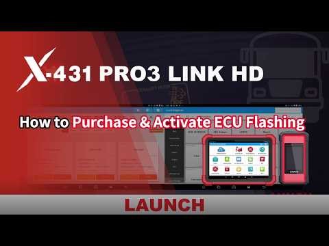 How to Purchase and Activate ECU Flashing by Launch X431 PRO3 LINK HD?-LaunchX431.fr
