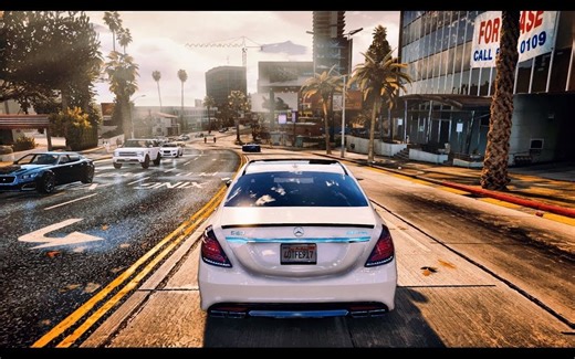 【1080P60帧警告】60000元的电脑玩GTA5是什么效果？(4K+画质MOD）