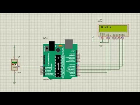 قياس درجة حرارة باستخدام الاردوينو - temperature sensor LM35 with Arduino