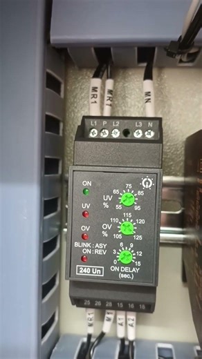 #L&T voltage monitoring relay L&T 1 Phase Preventer Phase Preventer #electrical contet