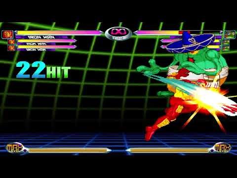 MvC2 Iron man infinite