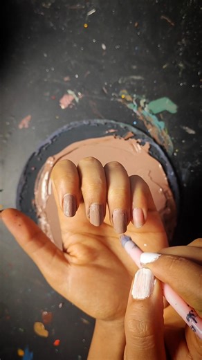 Terracotta & Titanium White 🎨 #colormixing #colormixingmagic #colormix #colors