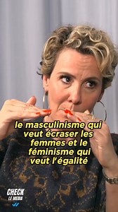 Pour Check le média, et parce que les mots ont du sens, Noémie de Lattre revient sur deux mots diamétralement opposés : le féminisme et le masculinisme. Retrouvez-la dans son spectacle « L’harmonie des genres » à Paris jusqu’au 27 Juin. Elle est également en tournée dans toute la France. ▶️ Une interview à retrouver en intégralité sur le Youtube de Check le média (lien en commentaire). | Noémie de Lattre