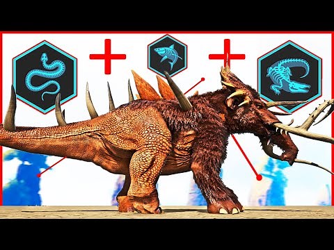 Mixing DINOSAUR DNA To Create The BIGGEST HYBRID EVER! (26) - Ark Modded
