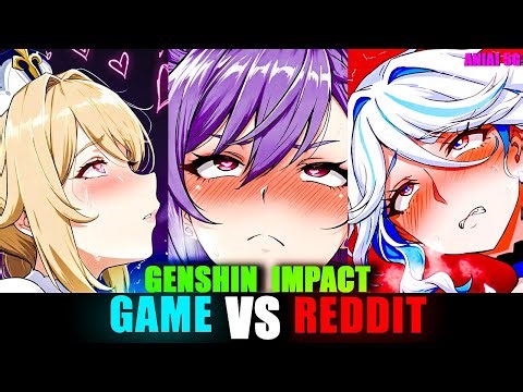 SUS 💜 Genshin Impact Anime vs Reddit (The rock reaction meme) part 6
